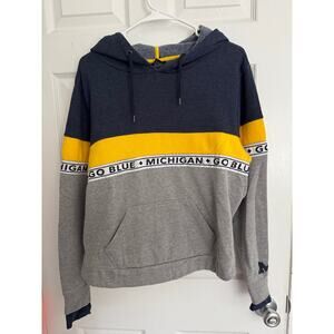 Colosseum University of Michigan Preppy Color Block Women’s Hoodie Sz: Medium